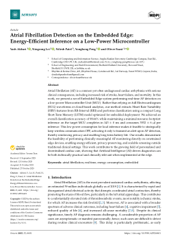 Atrial fibrillation detection on the embedded edge: energy-efficient inference on a low-power microcontroller