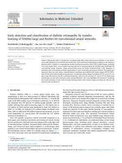 Early detection and classification of diabetic retinopathy by transfer learning of NASNet-large and ResNet-50 convolutional neural networks