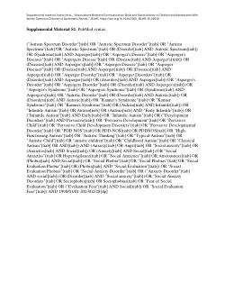 Communication and social anxiety in autism (Norozi et al., 2025)