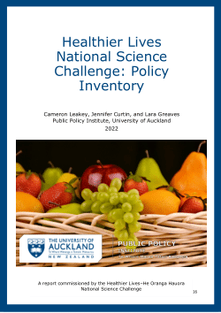 Healthier Lives National Science Challenge: Policy Inventory