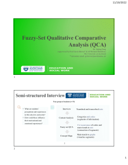 Fuzzy Set Qualitative Analysis