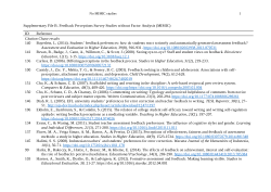 In defence of psychometric measurement: a systematic review of contemporary self-report feedback inventories