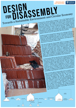 Baskoro Laksitoadi: Design for Disassembly: Towards a Sustainable Environment and Circular Economy