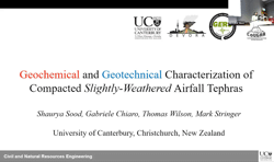 Geochemical and Geotechnical Characterization of Compacted Slightly-Weathered Airfall Tephras