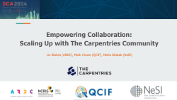 Empowering collaboration: Scaling up with the Carpentries community