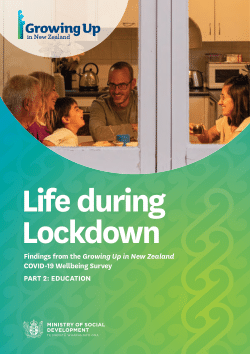 The Growing Up in New Zealand COVID-19 Wellbeing Survey. Part 2: Education.