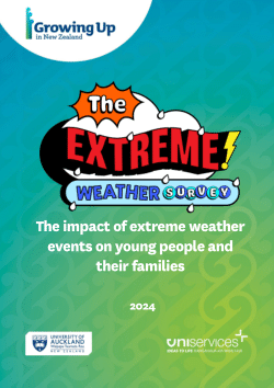 The impact of extreme weather events on young people and their families: Evidence from Growing Up in New Zealand