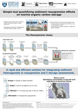 Simple tool quantifying sediment resuspension effects on marine organic carbon storage