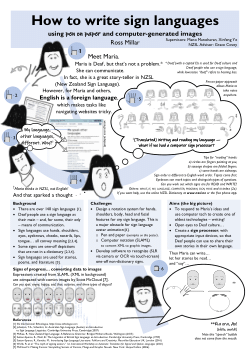 Ross Millar: How to write sign languages