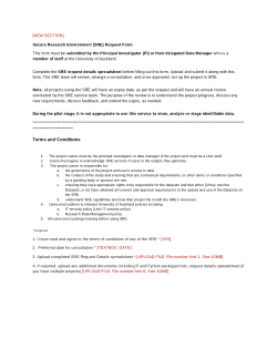 RDM Programme: Secure Research Environment (SRE) pilot resources