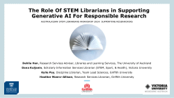 The Role of STEM Librarians in Supporting Generative AI for Responsible Research