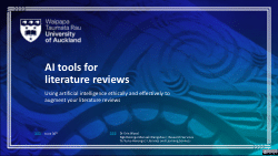 AI tools for literature reviews
