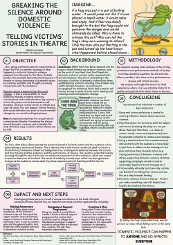 Rebecca O'Leary: Breaking the Silence Around Domestic Violence: Telling Victims’ Stories in Theatre
