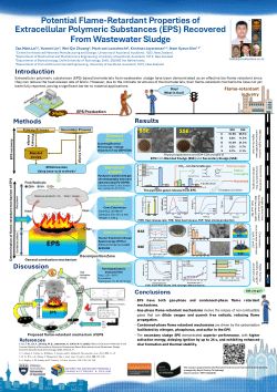 Tan Le: Potential Flame-Retardant Properties of Extracellular Polymeric Substances (EPS) Recovered From Wastewater Sludge