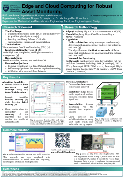 Seyed Hesam Hosseinizadeh Mazloumi: Edge and cloud Computing for Robust Asset Monitoring