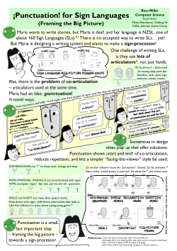 Ross Millar: ¡Punctuation! for Sign Languages (Framing the Big Picture)