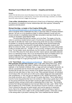 Empathy Group - Meeting 9 Notes, 8 March 2017