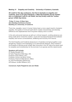 Empathy Group - Meeting 14 Notes, 15 June 2018