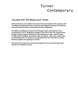 Journeys with 'The Waste Land': Notes
