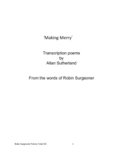 D4D: Electric Bodies - 'Making Merry' poetry and interview content