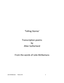D4D: Electric Bodies - 'Telling Stories' poetry and interview content