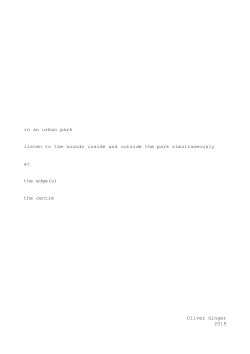 Borders: investigating liminality, outsiderness and solitude through an exploration of the sound environments of Andover (PhD Thesis) - borders #1 - <i>in an urban park / listen to the sounds inside and outside the park simultaneously / at / the edges / the centre </i>(2019)