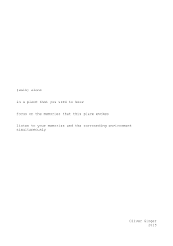 Borders: investigating liminality, outsiderness and solitude through an exploration of the sound environments of Andover (PhD Thesis) - borders #1 - <i>(walk) alone / in a place that you used to know / focus on the memories that this place evokes / listen to your memories and the surrounding environment simultaneously </i>(2019)