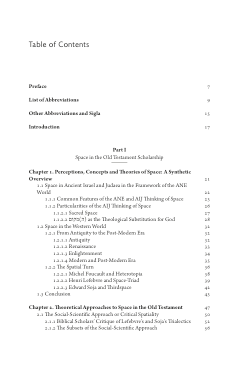 The Concept of Space in the Book of Judith: A Contribution to the Narrative Analysis of Old Testament Texts - Appendices