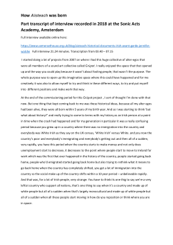 Historical Documents of the Irish Avant-Garde