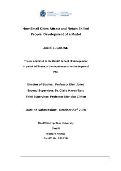 How Small Cities Attract and Retain Skilled People: Development of a Mode