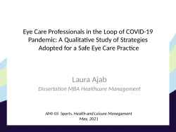 Strategies for Safe Eye Care Practice during COVID-19 pandemic