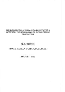 Immunodisregulation in chronic hepatitis C infection: the mechanisms of autoantibody production