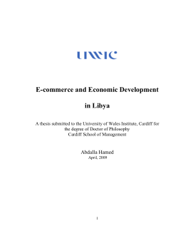 E-commerce and economic development in Libya