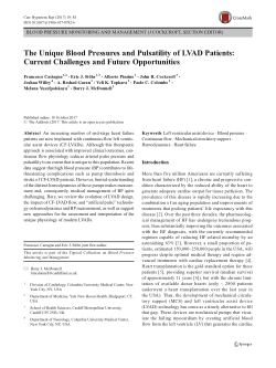 The Unique Blood Pressures and Pulsatility of LVAD Patients: Current Challenges and Future Opportunities.