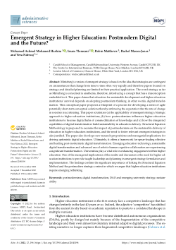 Emergent strategy in higher education: Postmodern digital and the future?