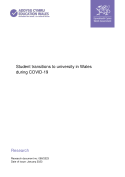 Student transitions to university in Wales during COVID-19