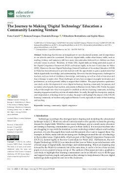 The Journey to Making ‘Digital Technology’ Education a Community Learning Venture