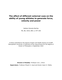 The effect of different external cues on the ability of young athletes to generate force, velocity and power