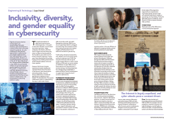 Inclusivity, diversity, and gender equality in cybersecurity