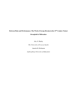 Between Pints and Performances: The Work of George Brosius in the Nineteenth-Century Turner Stronghold of Milwaukee