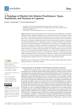 A Typology of Martial Arts Scholar–Practitioners: Types, Transitions, and Tensions in Capoeira