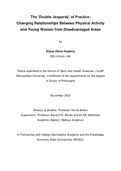 The ‘double jeopardy’ of practice: Changing relationships between physical activity and young women from disadvantaged areas