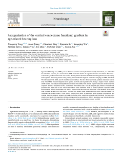 Reorganization of the cortical connectome functional gradient in age-related hearing loss