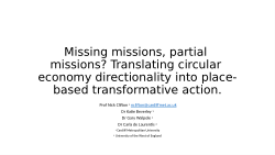 Transformative Change and Place-based circular economy interventions: implications for theory and practice