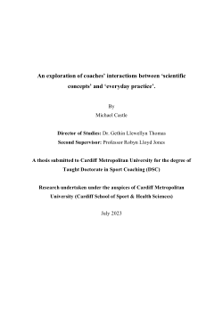 An exploration of coaches' interactions between 'scientific concepts' and 'everyday practice'