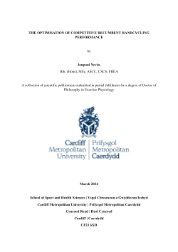 The optimisation of competitive recumbent handcycling performance
