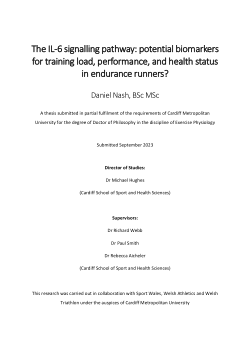 The IL-6 signalling pathway: potential biomarkers  for training load, performance, and health status  in endurance runners?