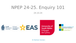NPEP 24-25 - Enquiry 101