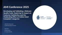 Webcare quality in the hotel industry: scale development and validation