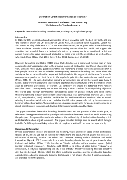 <b>Destination Cardiff: Transformation or tokenism?</b>